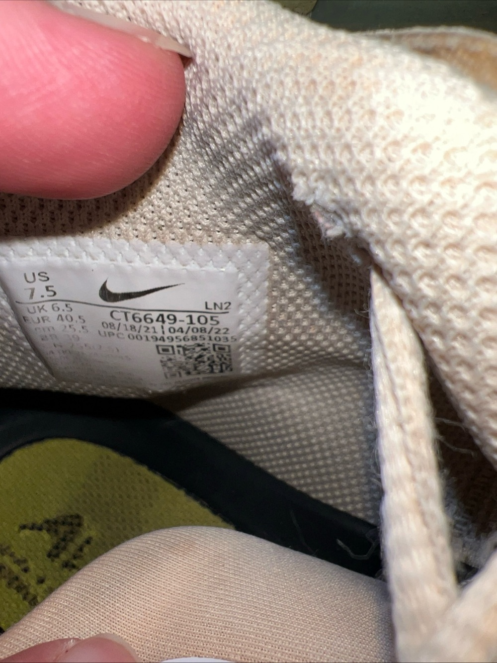 Nike alpha menace pro 3 men’s 7.5 football cleats - Picture 9 of 9